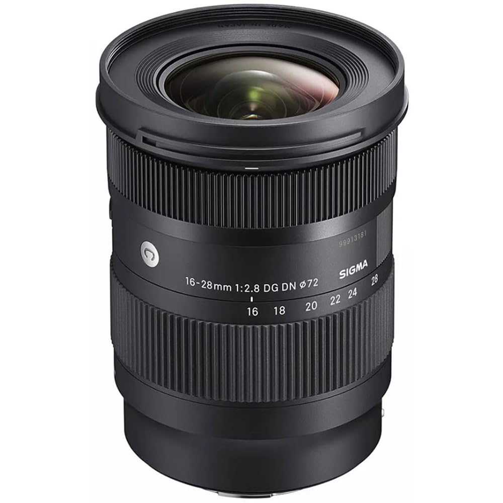 Sigma 206965 16-28mm F2.8 DG DN Contemporary Lens for Sony E Mount Bundle with Lexar 128GB High-Performance 800x UHS-I SDXC Memory Card