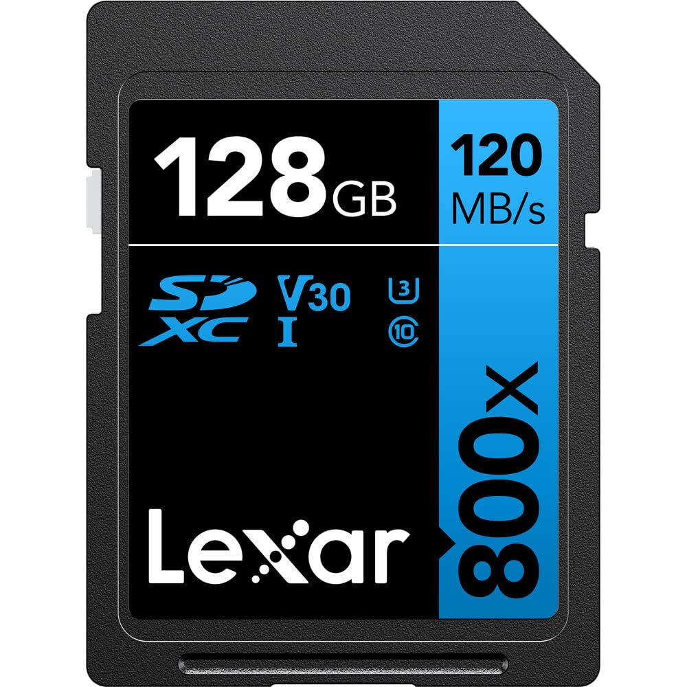 Sigma 206965 16-28mm F2.8 DG DN Contemporary Lens for Sony E Mount Bundle with Lexar 128GB High-Performance 800x UHS-I SDXC Memory Card
