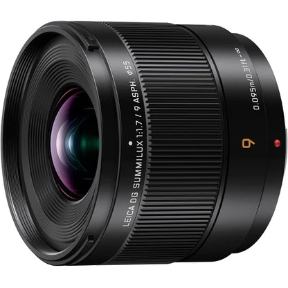 Panasonic H-X09 Leica DG Summilux 9mm f/1.7 ASPH Lens Bundle with Lexar Professional 633x 64GB UHS-1 Class 10 SDXC Memory Card