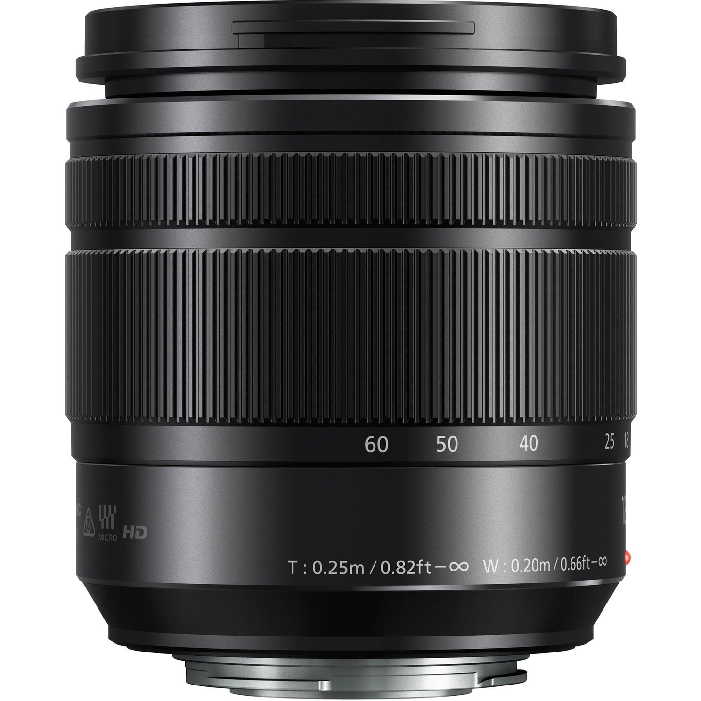 Panasonic Lumix G Vario H-FS12060 12-60mm f/3.5-5.6 ASPH. Power O.I.S. Lens + 58mm 3 Piece Filter Kit + Professional 160 LED Video Light Studio Series + Fibercloth Bundle