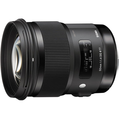 Sigma 50mm f/1.4 DG HSM Art Lens for Nikon F SLR Cameras (311306) + Sandisk Extreme PRO SDXC 128GB UHS-1 Memory Card