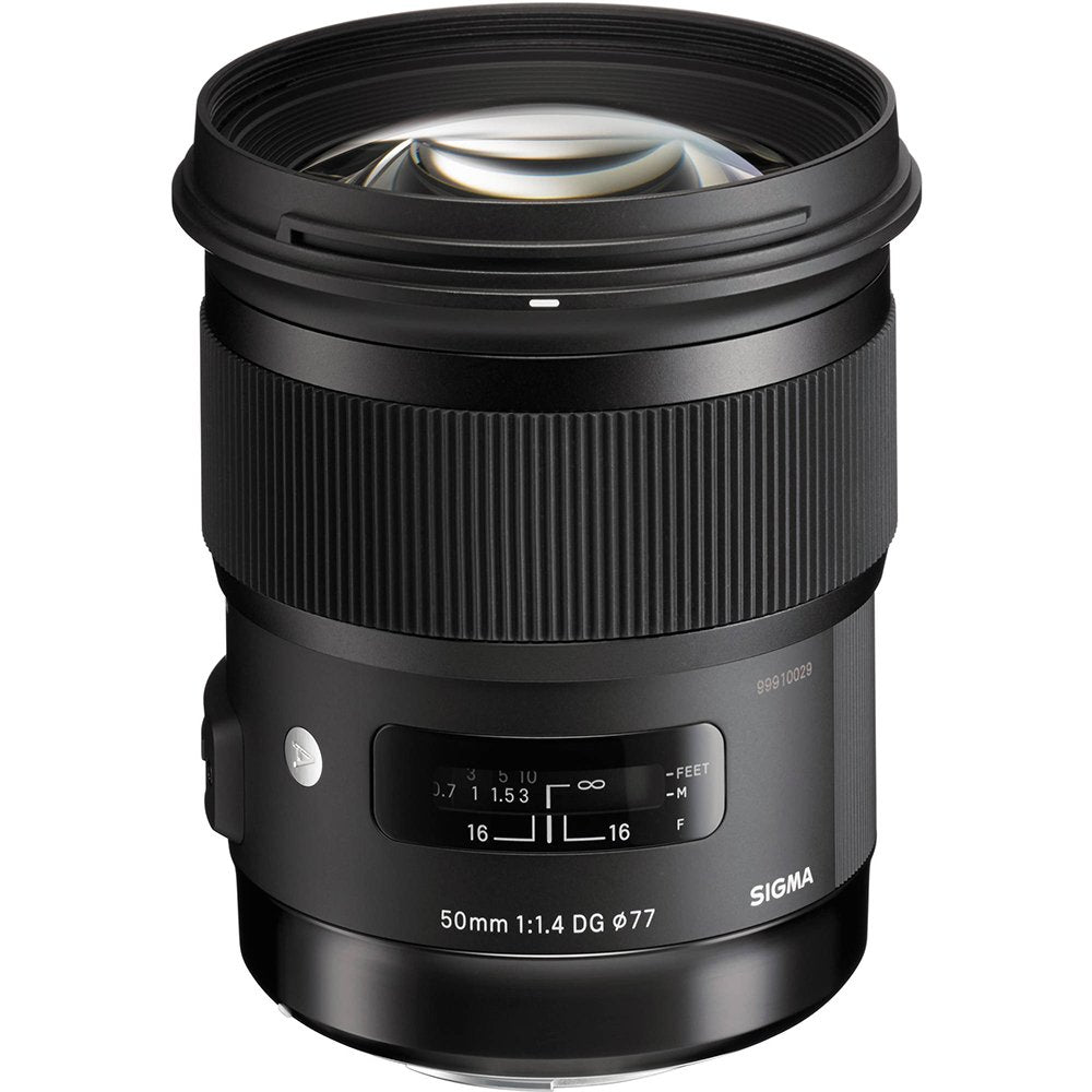 Sigma 50mm f/1.4 DG HSM Art Lens for Nikon F SLR Cameras (311306) + Sandisk Extreme PRO SDXC 128GB UHS-1 Memory Card