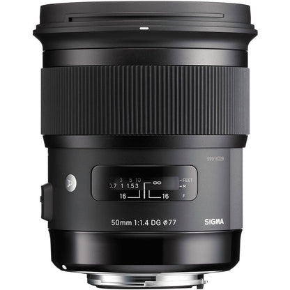 Sigma 50mm f/1.4 DG HSM Art Lens for Nikon F SLR Cameras (311306) + Sandisk Extreme PRO SDXC 128GB UHS-1 Memory Card