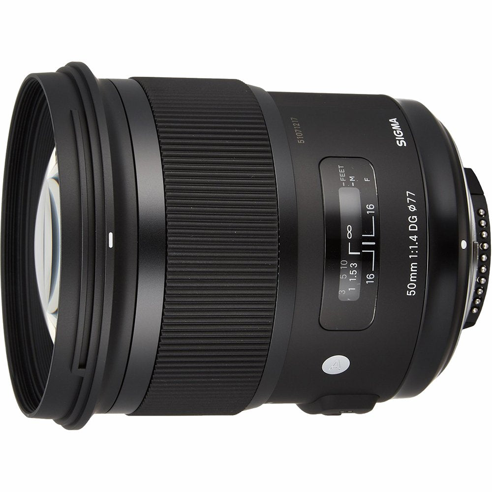 Sigma 50mm f/1.4 DG HSM Art Lens for Nikon F SLR Cameras (311306) + Sandisk Extreme PRO SDXC 128GB UHS-1 Memory Card