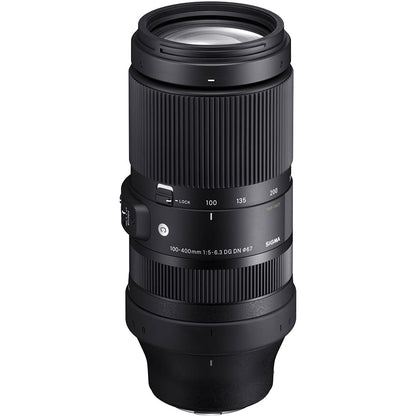 Sigma 750965 100-400mm F5-6.3 DG DN OS Contemporary Full Frame Lens for Sony E Mount Bundle with Lexar Professional SDHC/SDXC 1667x UHS-II 64GB Memory Card
