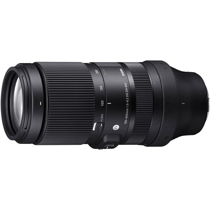 Sigma 750965 100-400mm F5-6.3 DG DN OS Contemporary Full Frame Lens for Sony E Mount Bundle with Lexar Professional SDHC/SDXC 1667x UHS-II 64GB Memory Card