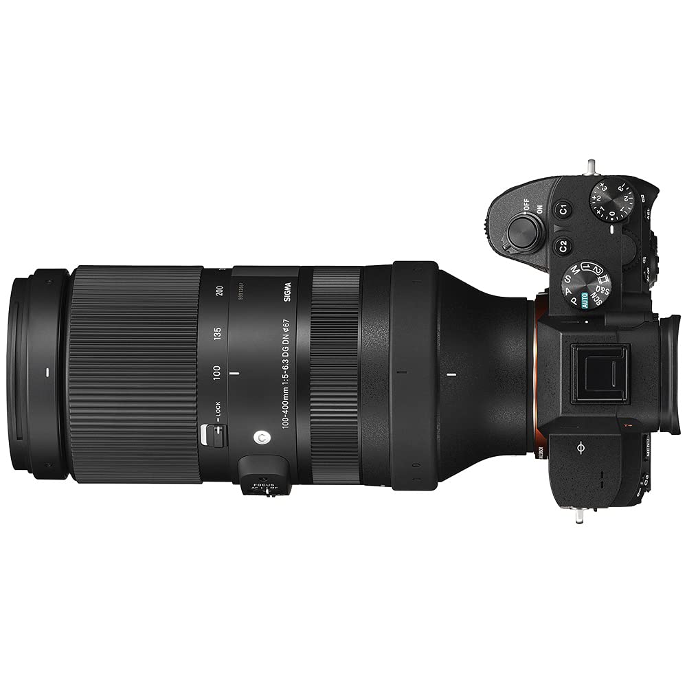 Sigma 750965 100-400mm F5-6.3 DG DN OS Contemporary Full Frame Lens for Sony E Mount Bundle with Lexar Professional SDHC/SDXC 1667x UHS-II 64GB Memory Card