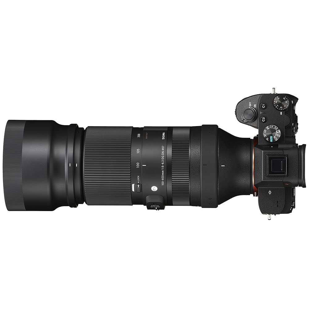 Sigma 750965 100-400mm F5-6.3 DG DN OS Contemporary Full Frame Lens for Sony E Mount Bundle with Lexar Professional SDHC/SDXC 1667x UHS-II 64GB Memory Card