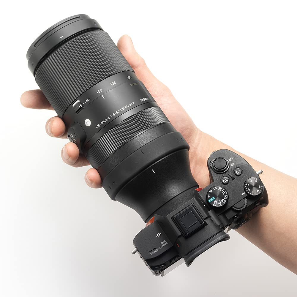 Sigma 750965 100-400mm F5-6.3 DG DN OS Contemporary Full Frame Lens for Sony E Mount Bundle with Lexar Professional SDHC/SDXC 1667x UHS-II 64GB Memory Card