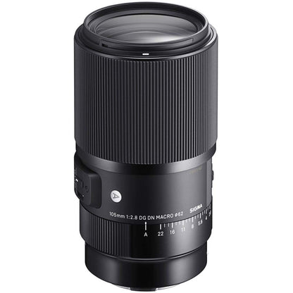 Sigma 260965 105mm F2.8 Art DG DN Macro Lens for Sony E Mount Full Frame Mirrorless Bundle with Sandisk 128GB Extreme SD Memory UHS-I Card