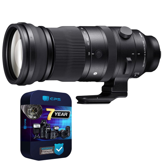 Sigma 150-600mm F5-6.3 DG DN OS Sports Telephoto Zoom Lens for Sony E-Mount - 747965 Bundle with 7 Year CPS Enhanced Protection Pack