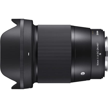 Sigma 402975 16mm f/1.4 DC DN Contemporary Lens for FUJIFILM X Bundle with Lexar Professional 633x 64GB UHS-1 Class 10 SDXC Memory Card