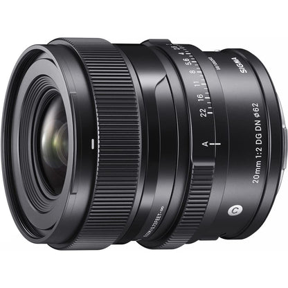 Sigma 490965 20mm F2 DG DN Contemporary Lens for Sony E-Mount Full Frame Mirrorless Bundle with Lexar Professional 633x 64GB UHS-1 Class 10 SDXC Memory Card