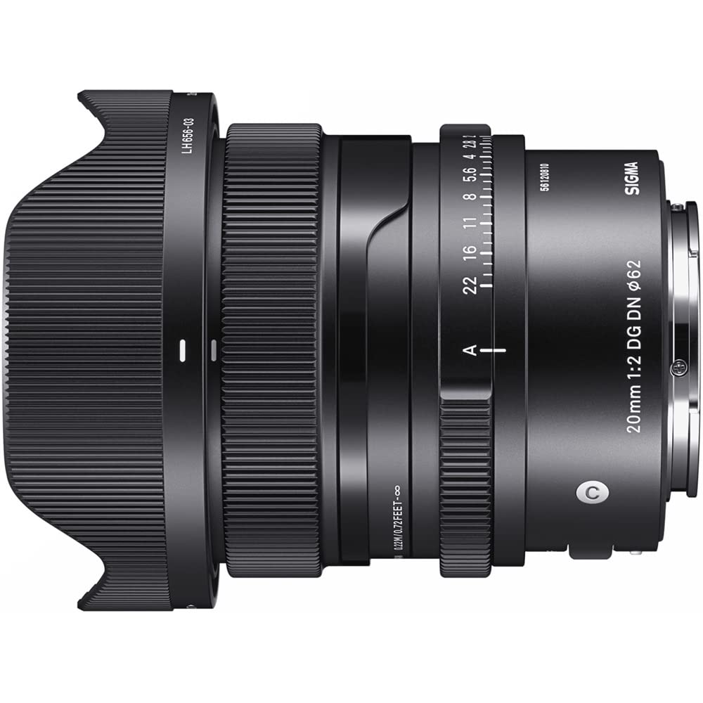 Sigma 490965 20mm F2 DG DN Contemporary Lens for Sony E-Mount Full Frame Mirrorless Bundle with Lexar Professional 633x 64GB UHS-1 Class 10 SDXC Memory Card