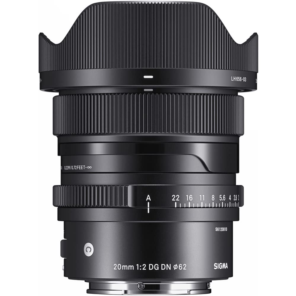 Sigma 490965 20mm F2 DG DN Contemporary Lens for Sony E-Mount Full Frame Mirrorless Bundle with Lexar Professional 633x 64GB UHS-1 Class 10 SDXC Memory Card
