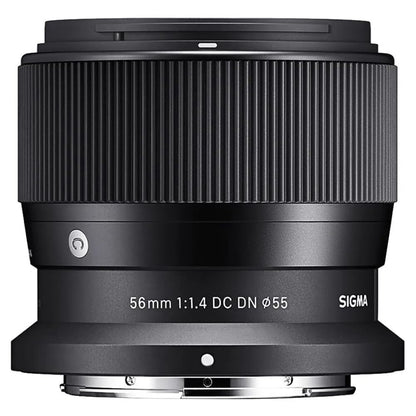 Sigma 351973 56mm F1.4 DC DN Contemporary Telephoto Lens for Nikon Z Mount Bundle with Lexar 64GB High-Performance 800x UHS-I SDXC Memory Card