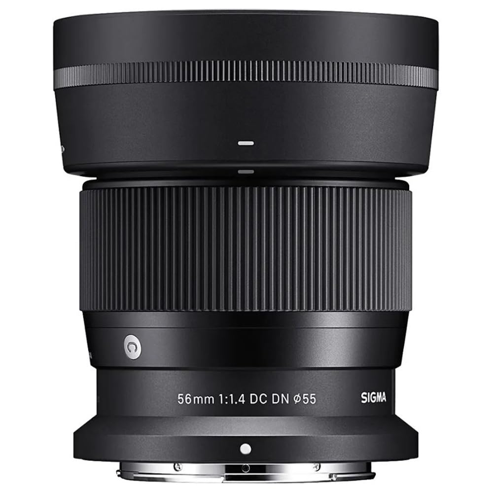 Sigma 351973 56mm F1.4 DC DN Contemporary Telephoto Lens for Nikon Z Mount Bundle with Lexar 64GB High-Performance 800x UHS-I SDXC Memory Card