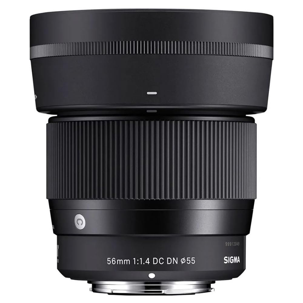 Sigma 351973 56mm F1.4 DC DN Contemporary Telephoto Lens for Nikon Z Mount Bundle with Lexar 64GB High-Performance 800x UHS-I SDXC Memory Card