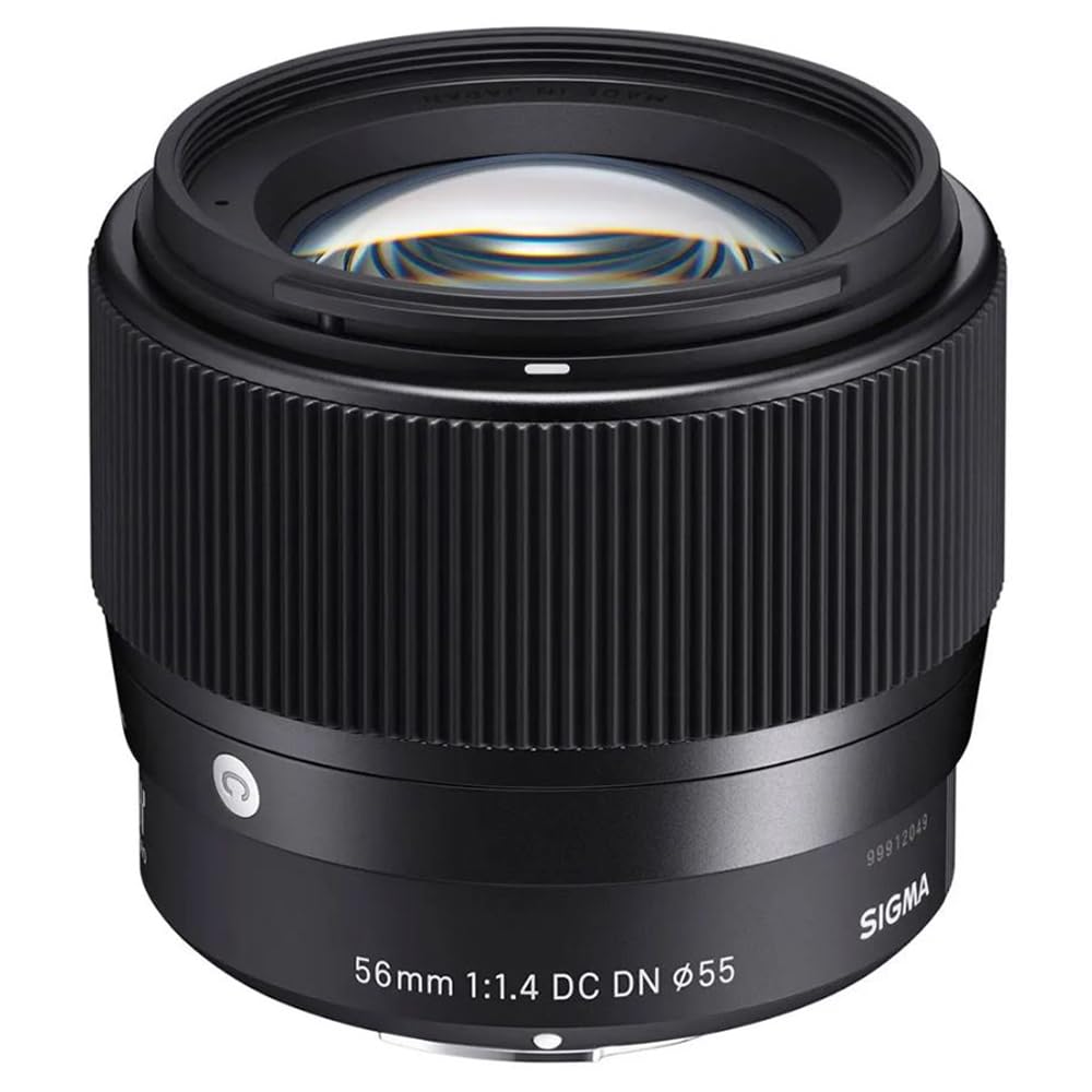 Sigma 351973 56mm F1.4 DC DN Contemporary Telephoto Lens for Nikon Z Mount Bundle with Lexar 64GB High-Performance 800x UHS-I SDXC Memory Card