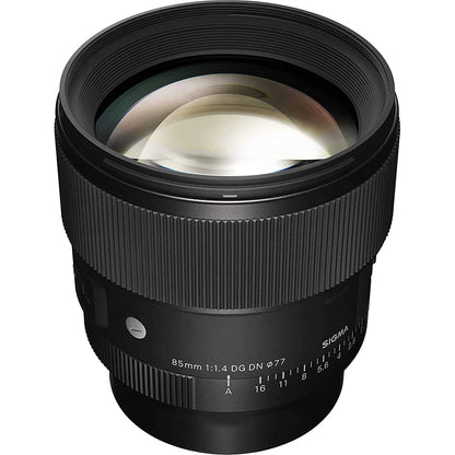 Sigma 322965 85mm F1.4 DG DN Art Lens for Full Frame Sony E-Mount Mirrorless Cameras Bundle with Lexar Professional SDHC/SDXC 1667x UHS-II 64GB Memory Card
