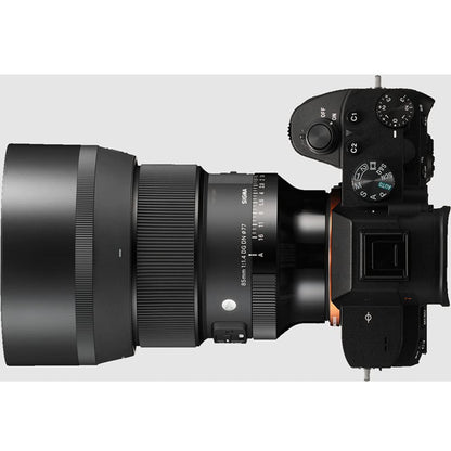 Sigma 322965 85mm F1.4 DG DN Art Lens for Full Frame Sony E-Mount Mirrorless Cameras Bundle with Lexar Professional SDHC/SDXC 1667x UHS-II 64GB Memory Card