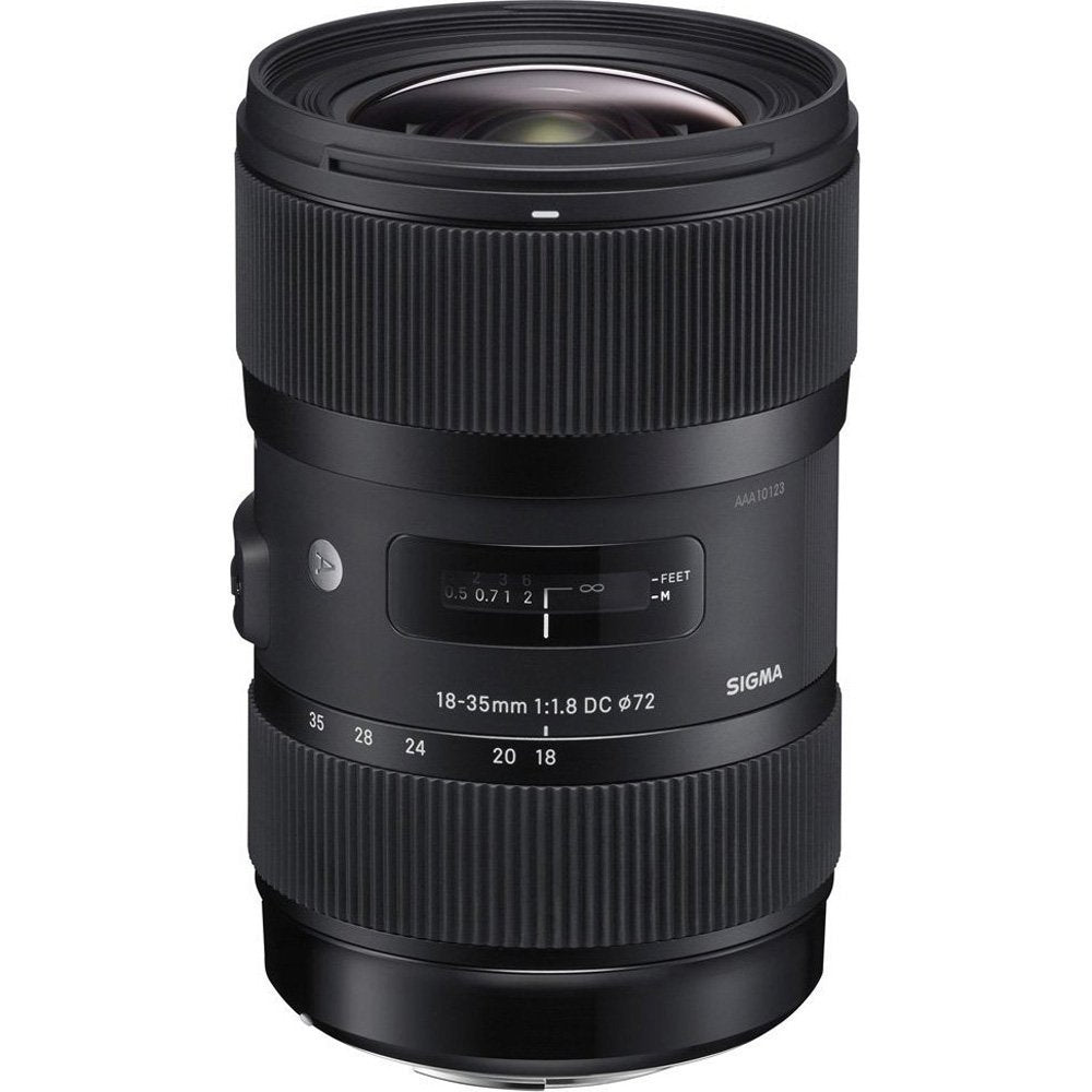 Sigma 210-101 AF 18-35mm f/1.8 DC HSM Art Lens for Canon SLR Bundle with Sandisk 64GB Extreme SDXC Memory UHS-I Card