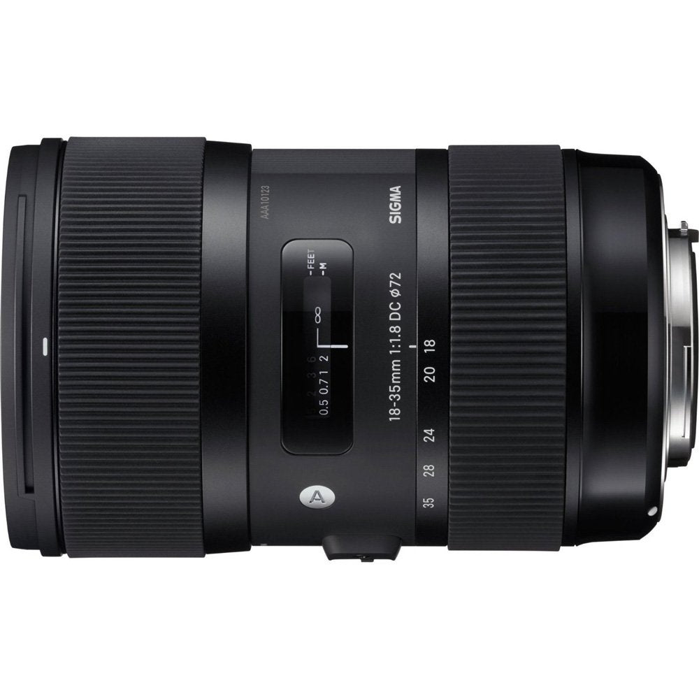 Sigma 210-101 AF 18-35mm f/1.8 DC HSM Art Lens for Canon SLR Bundle with Sandisk 64GB Extreme SDXC Memory UHS-I Card