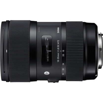 Sigma 210-101 AF 18-35mm f/1.8 DC HSM Art Lens for Canon SLR Bundle with Sandisk 64GB Extreme SDXC Memory UHS-I Card