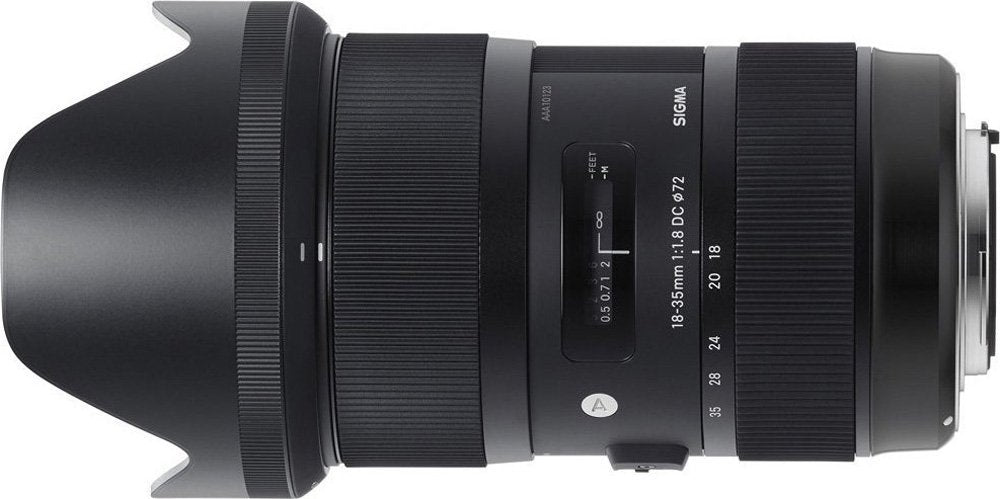 Sigma 210-101 AF 18-35mm f/1.8 DC HSM Art Lens for Canon SLR Bundle with Sandisk 64GB Extreme SDXC Memory UHS-I Card