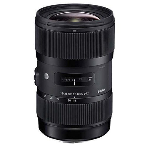 Sigma AF 18-35mm f1.8 DC HSM Lens for Nikon Bundle with Sandisk 64GB Memory Card