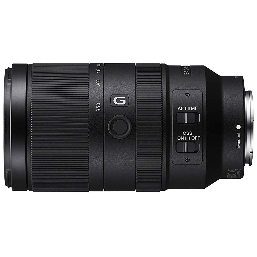 Sony E 70-350mm F4.5-6.3 G OSS Super-Telephoto Lens Bundle with Lexar Professional SDHC/SDXC 1667x UHS-II 128GB Memory Card