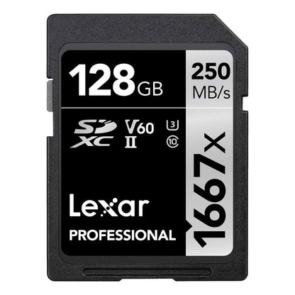 Sony E 70-350mm F4.5-6.3 G OSS Super-Telephoto Lens Bundle with Lexar Professional SDHC/SDXC 1667x UHS-II 128GB Memory Card