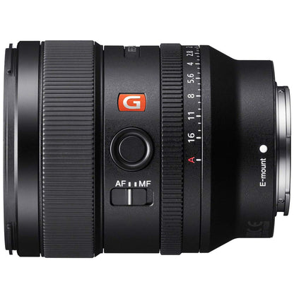 Sony FE 24mm F1.4 GM Alpha Full-Frame E-Mount Wide Angle G Master Lens (SEL24F14GM) with Sandisk Extreme PRO SDXC 128GB UHS-1 Memory Card