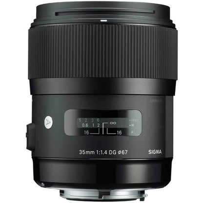 Sigma 35mm f/1.4 DG HSM Art Wide-angle Lens for Canon EF DSLR Cameras Bundle with Sigma USB Dock for Canon Lens and Sandisk 32GB Extreme SD Memory UHS-I Card