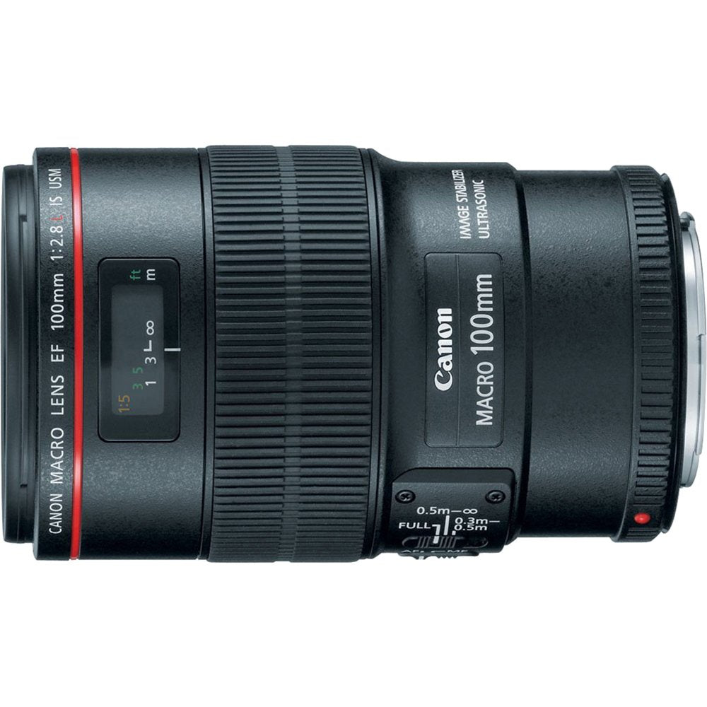 Canon EF 100mm f2.8L IS USM Macro Lens for Canon Digital SLR Cameras with 67mm Multicoated UV Protective Filter, Deluxe Bag, Lens Cap Keeper, Memory Card Wallet, USB 2.0 Card Reader, Professional Tripod + More