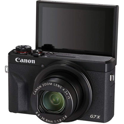 Canon PowerShot G7 X Mark III Digital Camera (Black #CAPSG7X3B) with Advanced Accessory Bundle