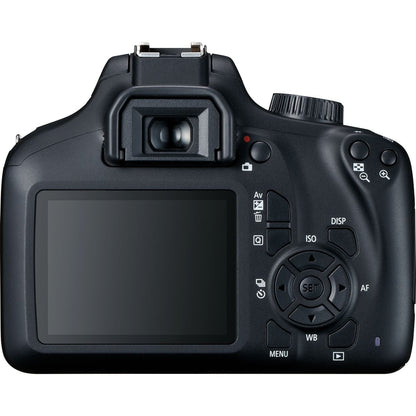 Canon EOS 4000D DSLR Camera with EF-S 18-55mm III Lens & EF 75-300mm III Lens Basic Bundle - Includes: Free Promotional Extended Life LPE10 Replacement Battery (1600mAh) & 2x Universal Lens Cap Keeper
