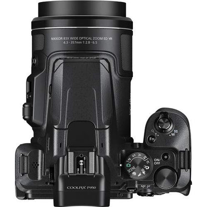 Nikon COOLPIX P950 Digital Camera with Deluxe Accessory Bundle; Includes: SanDisk 128GB Extreme PRO Memory Card, Spare ENEL20 Replacement Battery, And More