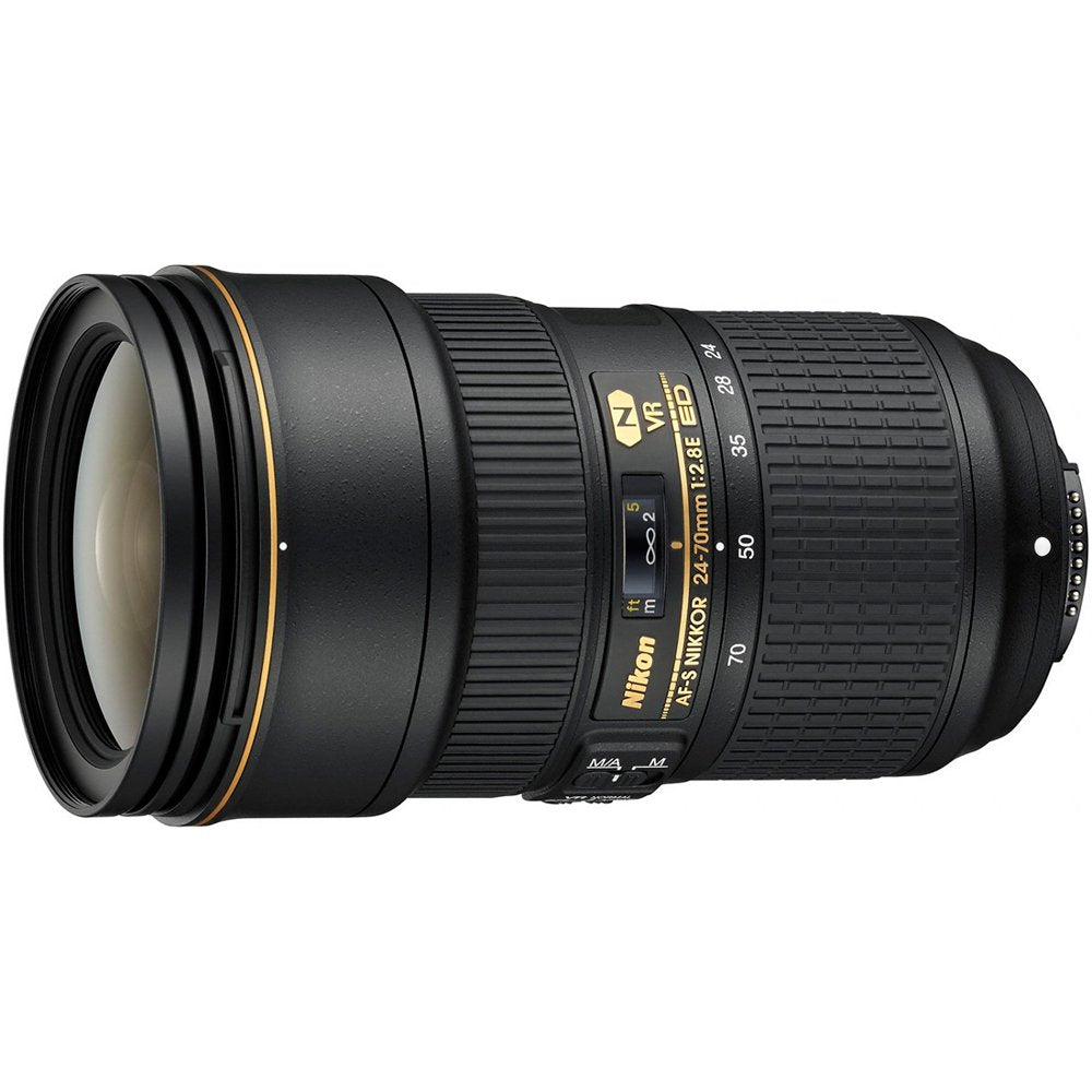 Nikon 24-70mm f/2.8E ED VR AF-S NIKKOR Zoom Lens for Nikon Digital SLR Cameras (20052) with Sandisk Extreme PRO SDXC 128GB UHS-1 Memory Card