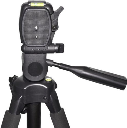 Professional PRO 70" Tripod 3-Way Panhead Tilt Motion with Two Built in Bubble Leveling with Deluxe Carrying Case for Canon Digital SLR Cameras