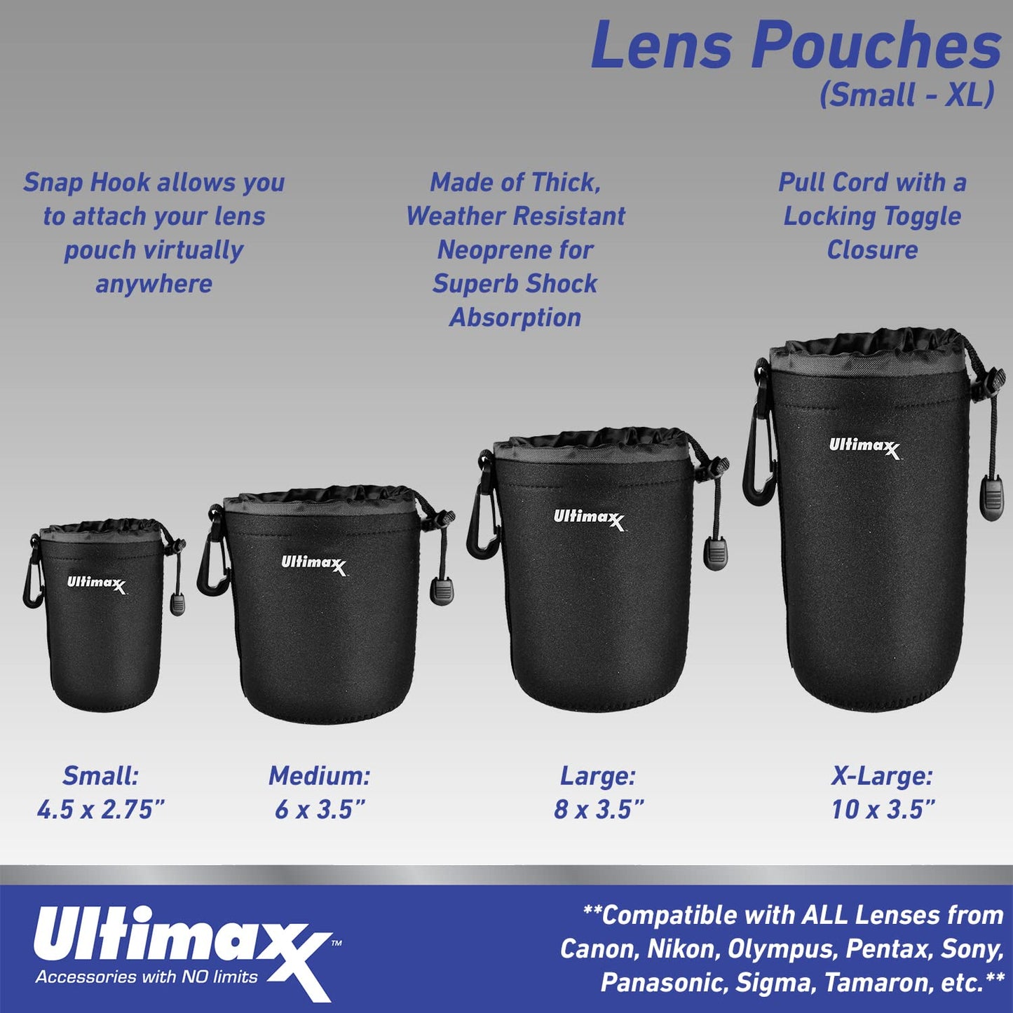 Ultimaxx Essential Sigma 23mm f/1.4 DC DN Contemporary Lens Bundle (X Mount) - Includes: Protective UV Filter, Water-Resistant Lens Pouch & More (10pc Bundle)