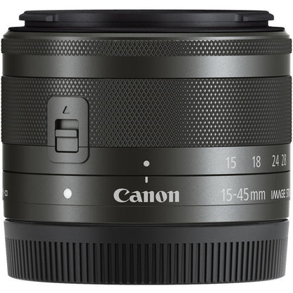 Canon EF-M 15-45mm f/3.5-6.3 IS STM Lens (Graphite) (White Box)