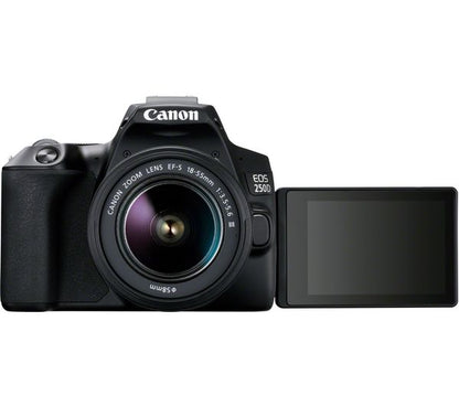 Canon EOS 250D + EF-S 18-55mm f/4-5.6 IS STM Lens (Black)