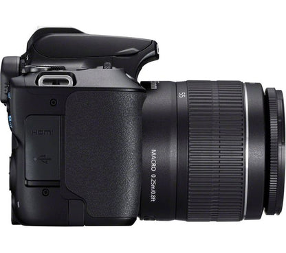 Canon EOS 250D + EF-S 18-55mm f/4-5.6 IS STM Lens (Black)