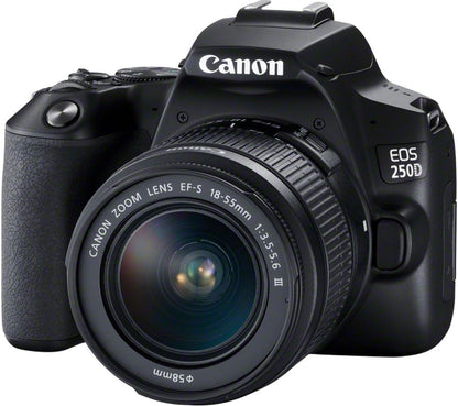 Canon EOS 250D Black + EF-S 18-55mm f/3.5-5.6 III Lens
