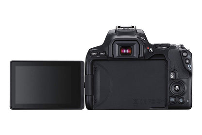 Canon EOS 250D (Rebel SL3) (Body Only) with Starter Accessory Bundle - Includes: SanDisk Ultra 64GB SDXC, Digital Flash, Extended Life Replacement Battery, Water Resistant Gadget Bag & More