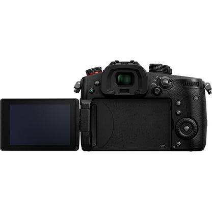 Panasonic Lumix GH5 II Mirrorless Camera with 12-60mm f/3.5-5.6 Lens & Essential Accessory Bundle: 2x SanDisk 64GB Ultra Memory Cards, Water-Resistant Camera Backpack & Much More