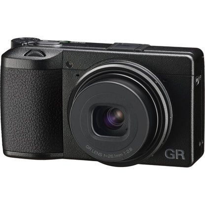 Ricoh GR IIIx Digital Camera with Advanced Accessory Bundle: SanDisk 128GB Ultra SDXC, 2x Extended Life Replacement Batteries, LED Light Kit with Bracket & Much More (22pc Bundle)