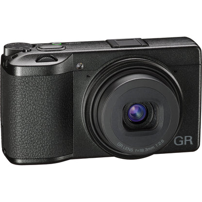 Ricoh GR III Digital Camera with Advanced Accessory Bundle: SanDisk 128GB Ultra SDXC, 2x Extended Life Replacement Batteries, LED Light Kit with Bracket & Much More (24pc Bundle)