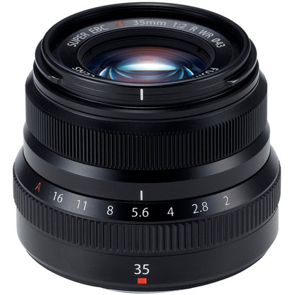 FUJIFILM XF 35mm f/2 R WR Lens (Black) with Essential Accessory Bundle: Protective Multi-Coated UV Filter, Variable Neutral Density Filter & More (19pc Bundle)